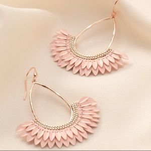 Stella and Dot Pink Enamel Pegasus Earrings